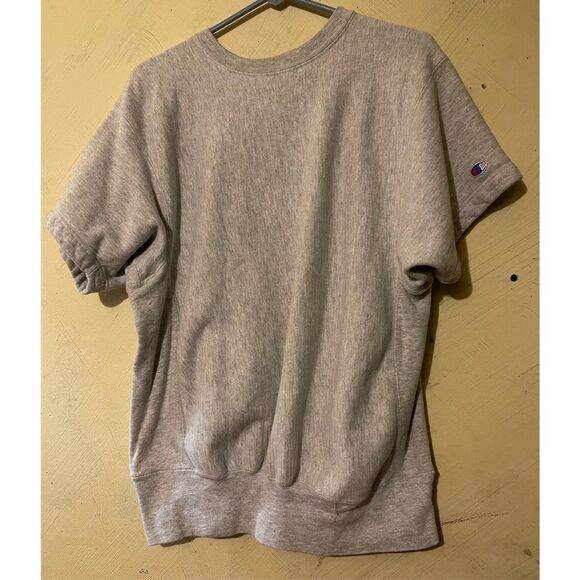 Vtg Champion Reverse Weave Heavy Thick Short Sleeve Sweatshirt Sz L USA - Picture 2 of 11